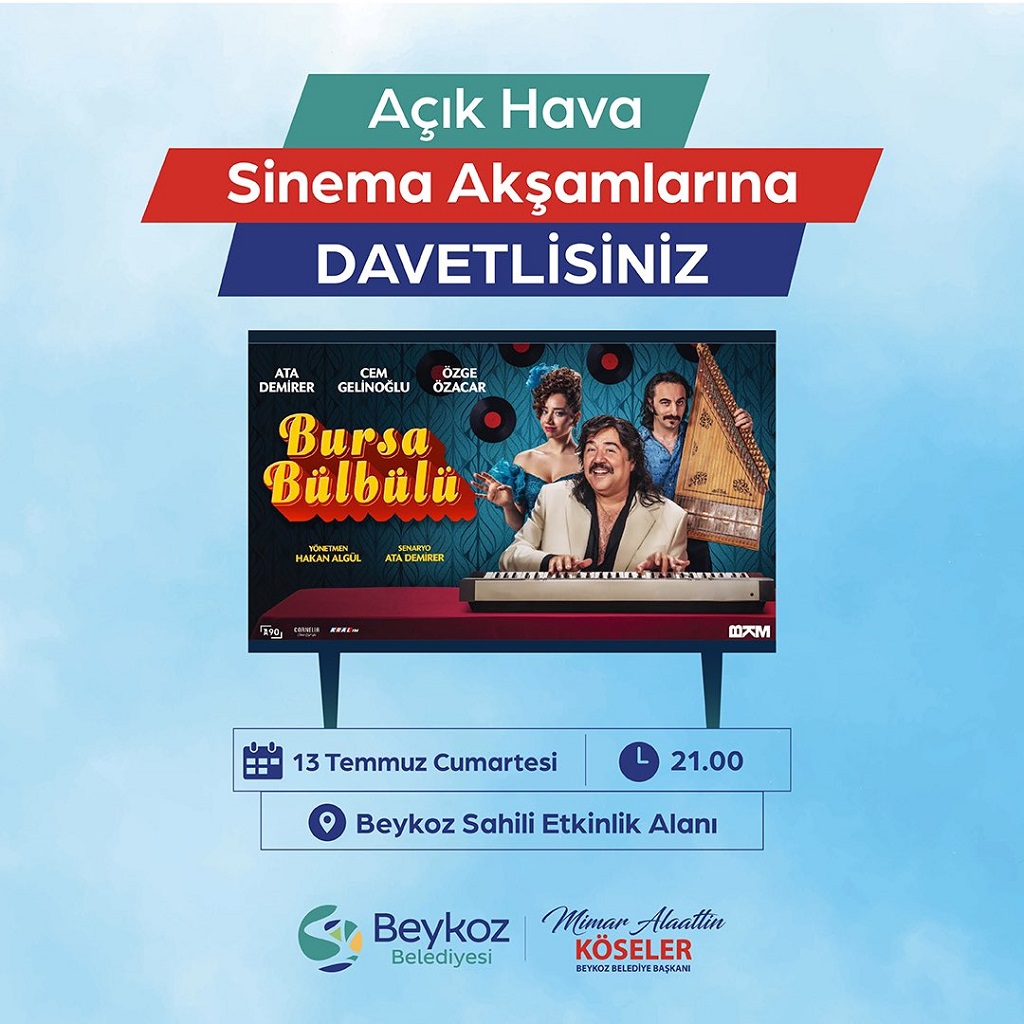 Beykoz Belediyesinden Acik Hava Sinemasi