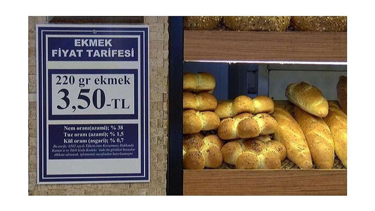 Ekmeğe yine zam! 210 gram ekmek 3,5 lira oldu