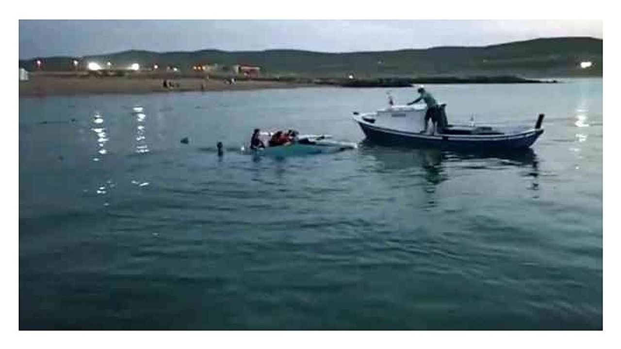 Tekne battı! 9 kişi hayatını zor kurtardı