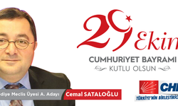 Cemal Sataloğlu'ndan 29 Ekim Cumhuriyet Bayramı Mesajı