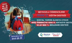 Beykozlu öğrencilere 6 bin liralık destek