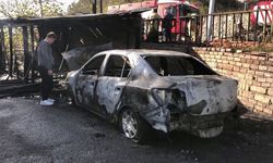 Beykoz’da Garaj Yangını: Otomobil Küle Döndü