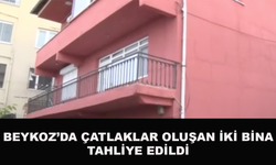 Beykoz’da Çatlaklar Oluşan İki Bina Mühürlenerek Boşaltıldı