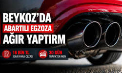 Beykoz’da Abartılı Egzoza Ağır Yaptırım: 16 Bin TL Ceza, 30 Gün Trafikten Men