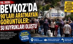Beykoz’da 90’ları Aratmayan Görüntüler: Su Kuyrukları Oluştu