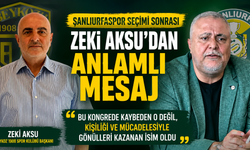 Şanlıurfaspor Seçimi Sonrası Zeki Aksu’dan Anlamlı Mesaj