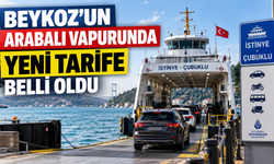 Beykoz’un arabalı vapurunda yeni tarife belli oldu