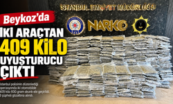 Beykoz’da uyuşturucu operasyonu: İki araçtan 409 kilo 600 gram skunk çıktı