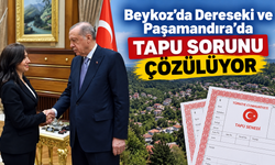 Beykoz’da Dereseki ve Paşamandıra’da tapu sorunu çözülüyor