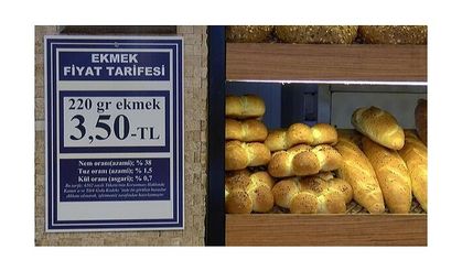 Ekmeğe yine zam! 210 gram ekmek 3,5 lira oldu