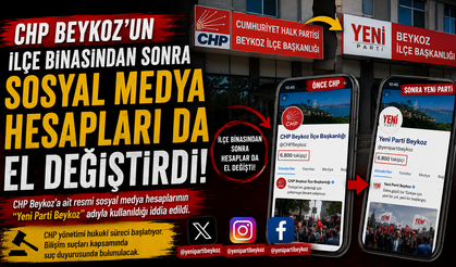 CHP Beykoz'un İlçe Binasından Sonra Sosyal Medya Hesapları da El Değiştirdi