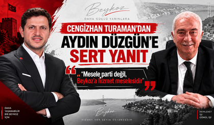 Turaman’dan Aydın Düzgün’e sert yanıt: “Mesele parti değil, Beykoz’a hizmet meselesidir”