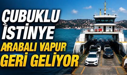 Çubuklu-İstinye Arabalı Vapur geri geliyor