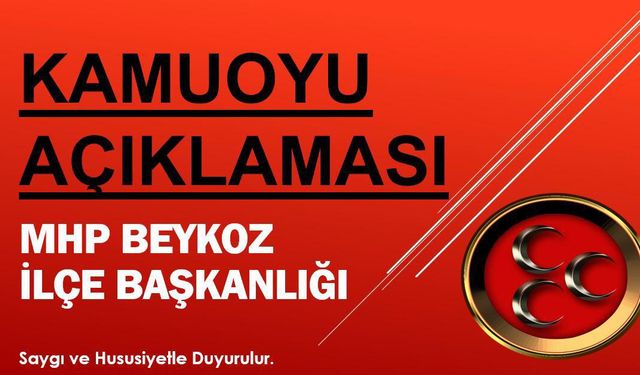 MHP'li Çömlekçi: "Açıklama Bekliyoruz"