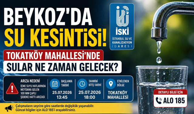 Beykoz'da Su Kesintisi! Tokatköy Mahallesi'nde Sular Ne Zaman Gelecek?
