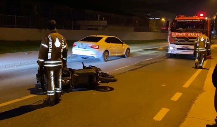 Beykoz'da elektrik panosuna çarpan motosikletli hayatını kaybetti