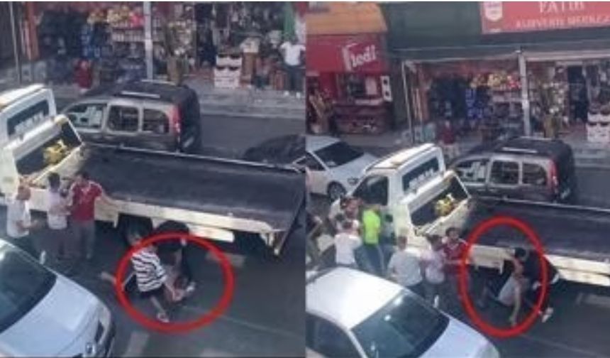 Beykoz'da trafik kavgası; yere yatırılan sürücü defalarca tekmelendi