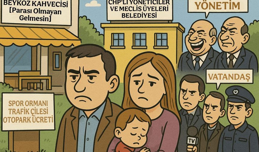 MHP Beykoz'dan Belediye'ye karikatürlü eleştiri