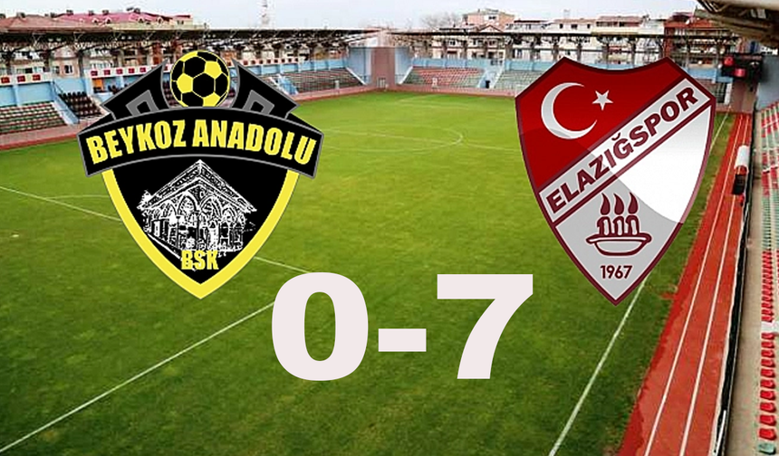 Beykoz Anadolu’ya Tarihi Hezimet! Elazığspor’dan 7 Gollü Şok