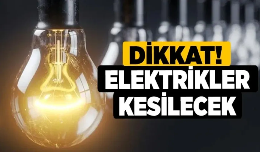 Beykoz’da 3 Gün Sürecek Kapsamlı Elektrik Kesintisi