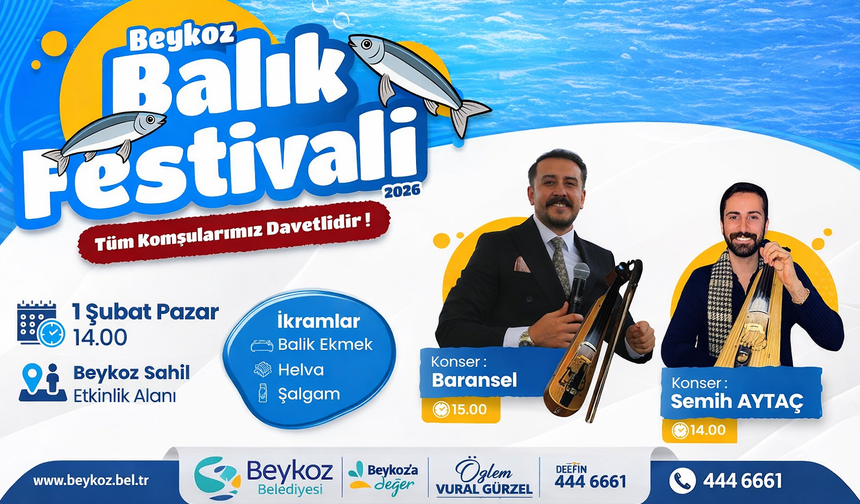 Beykoz Sahili Balık Festivali’ne Hazırlanıyor